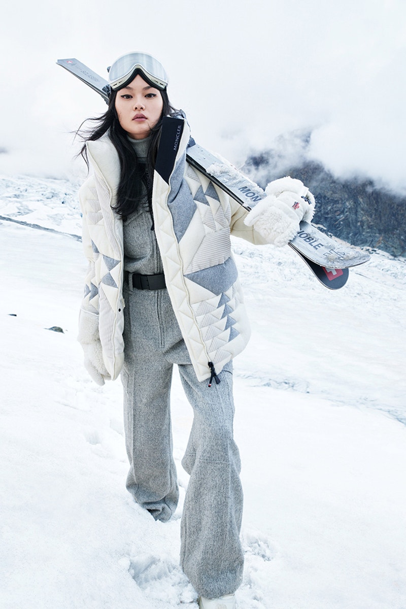 Moncler Grenoble FW24 Ski Clothing Wool Flannel & Poplin